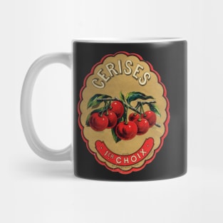 Retro poster - pub - vintage - Cherries - Fruit - Mug